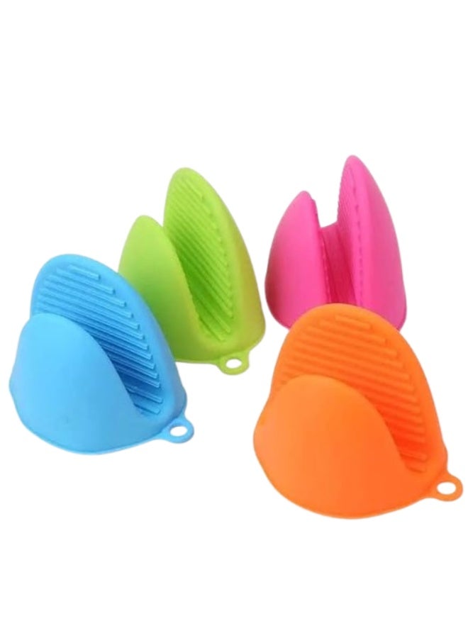Ribbed silicone heat tong – kitchen tool for gripping hot pots and pans AM - Image 1