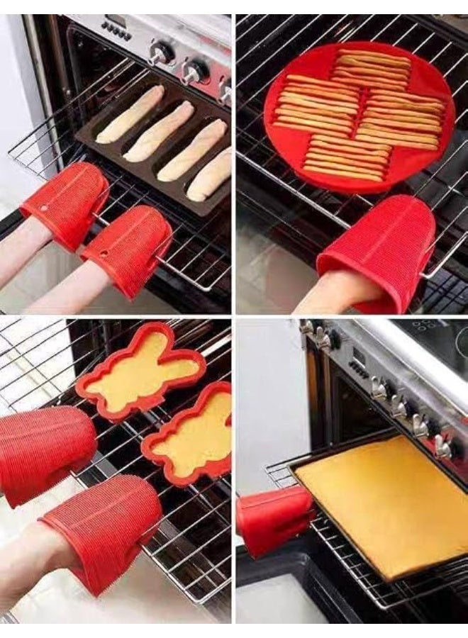 Ribbed silicone heat tong – kitchen tool for gripping hot pots and pans AM - Image 3