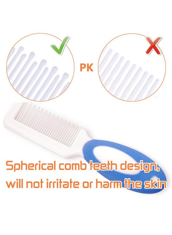 MR LION Baby Hair Brush and Comb Set for Newborns & Toddlers | Natural Soft Goat Bristles | Ideal for Cradle Cap | Perfect Baby Registry Gift (Blue) - Image 3