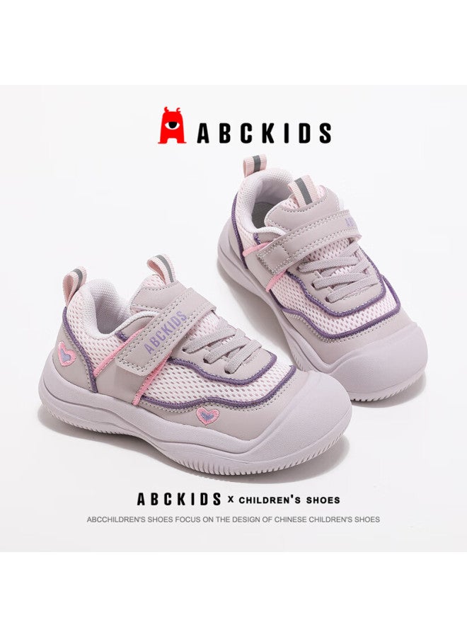 Abc Kids Children's Running Shoes, Autumn Closed-toe Boys' Non-slip Sneakers, Girls' Lightweight Versatile Casual Shoes, Purple, Size 33 - Image 4