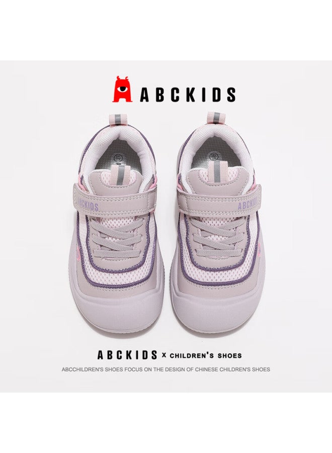 Abc Kids Children's Running Shoes, Autumn Closed-toe Boys' Non-slip Sneakers, Girls' Lightweight Versatile Casual Shoes, Purple, Size 33 - Image 3