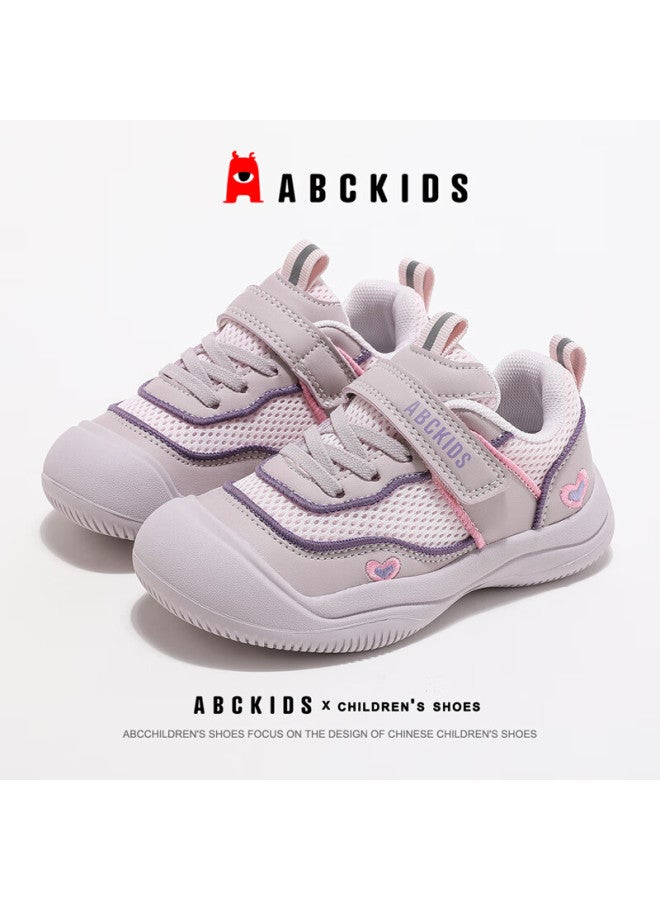 Abc Kids Children's Running Shoes, Autumn Closed-toe Boys' Non-slip Sneakers, Girls' Lightweight Versatile Casual Shoes, Purple, Size 33 - Image 2