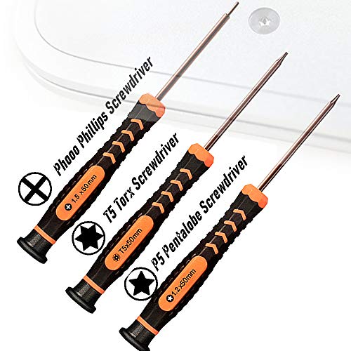 TECKMAN Repair Tool Kit for MacBook, TECKMAN Macbook Screwdriver Set with P5 Pentalobe Screwdriver,T5 Torx and Ph000 Phillips Screwdrivers for MacBook Air & Pro with Retina - Image 2