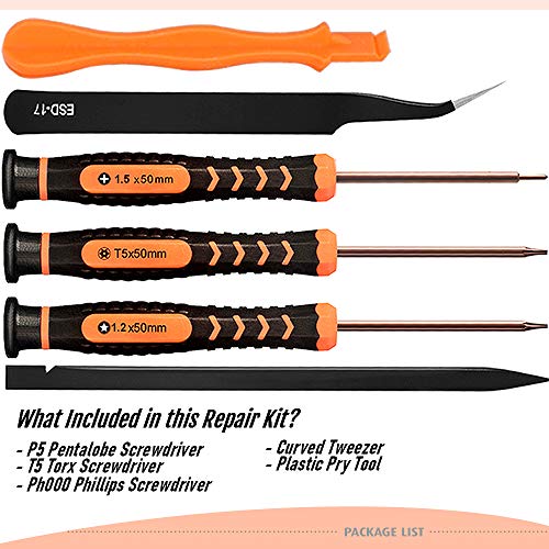 TECKMAN Repair Tool Kit for MacBook, TECKMAN Macbook Screwdriver Set with P5 Pentalobe Screwdriver,T5 Torx and Ph000 Phillips Screwdrivers for MacBook Air & Pro with Retina - Image 3