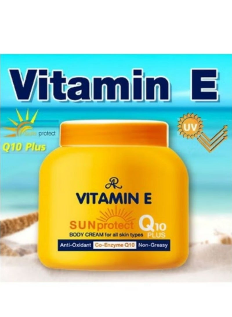 AR Vitamin E Sun Protect Q10 Plus Body Cream Yellow 200 g - Image 2