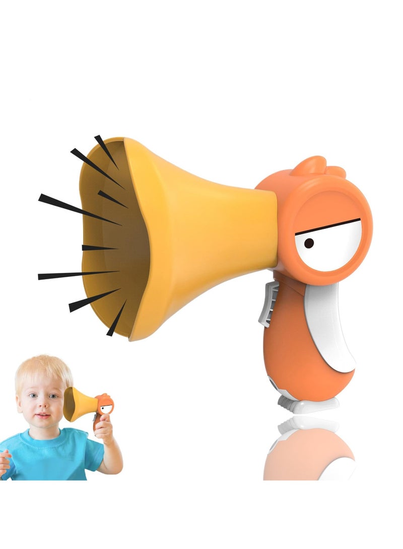 CMGTYYD Megaphone For Kids, Cartoon Bird Voice Changer Toy, Voice Changer Toy For Kids, Funny Voice Changer Prank Toy, Kids Voice Amplifier, Voice Changing Toy For Boys, Voice Recorder Toy For Kids Orange - Image 1