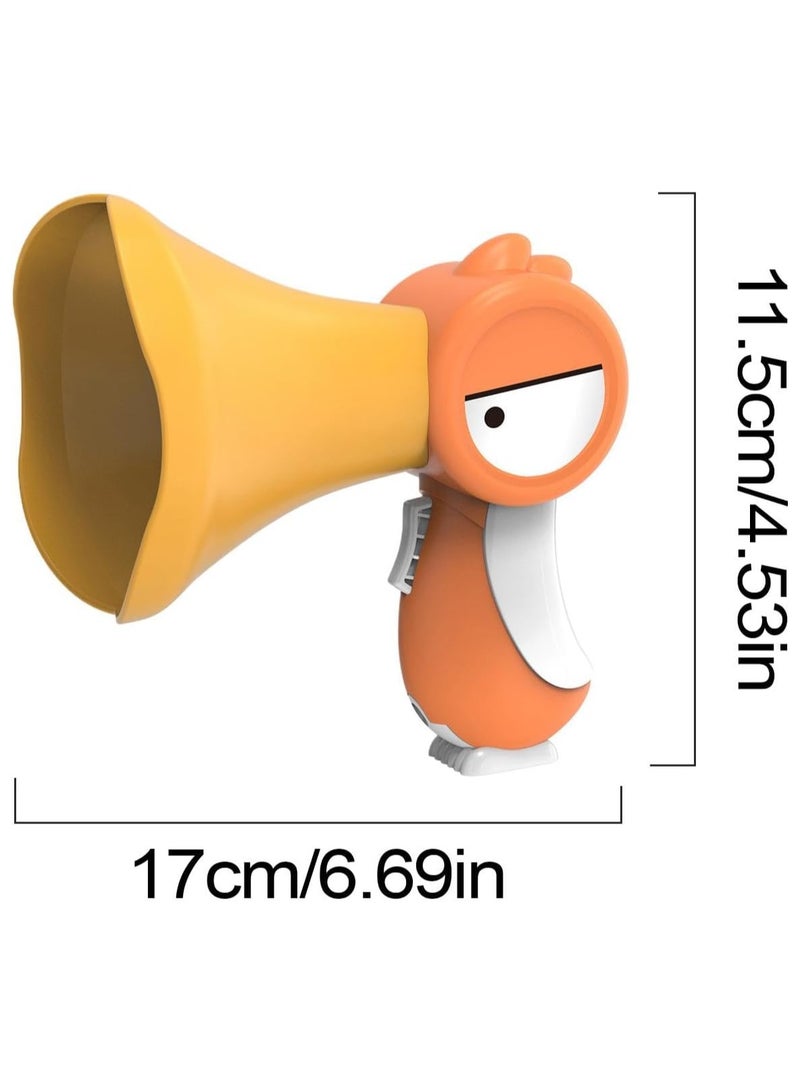 CMGTYYD Megaphone For Kids, Cartoon Bird Voice Changer Toy, Voice Changer Toy For Kids, Funny Voice Changer Prank Toy, Kids Voice Amplifier, Voice Changing Toy For Boys, Voice Recorder Toy For Kids Orange - Image 5