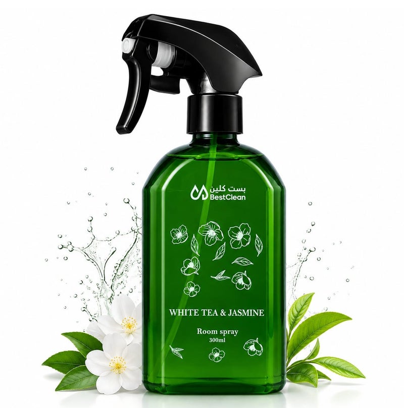 Bestclean Room Spray White Tea & Jasmine – Long Lasting Freshness & Elegant Fragrance - Image 1
