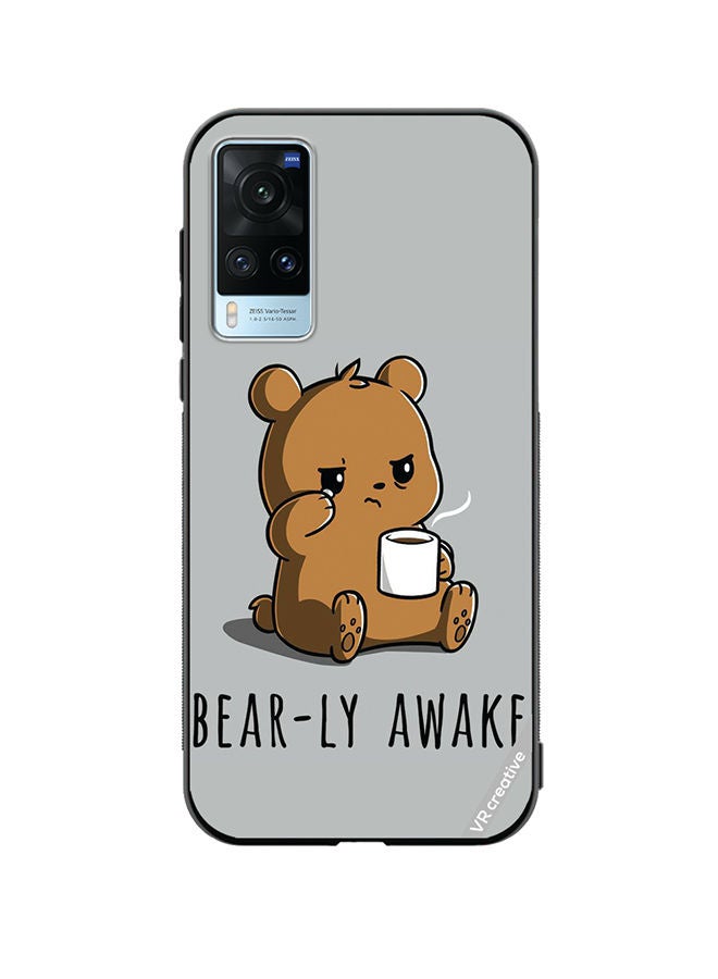VR CREATIVE Protective Case Cover For Vivo X60 Bearly Awake Design Multicolour - Image 1