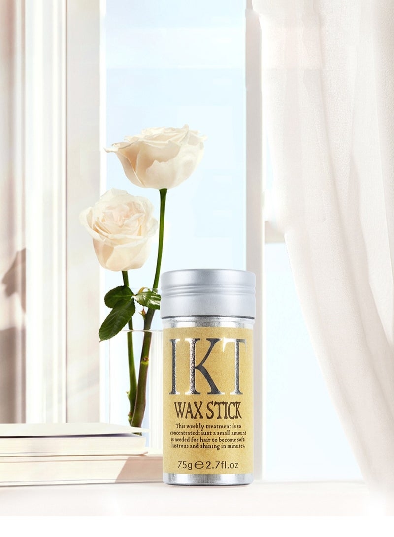 اي كي تي مجموعة عصا شمع الشعر مكونة من 3 قطع، تثبيت قوي وطويل الأمد للشعر غير دهني، عصا دهن للشعر للشعر المجعد ذو الحواف المتطايرة لجعل الشعر يبدو أنيقًا ومرتبًا للجنسين - Image 2