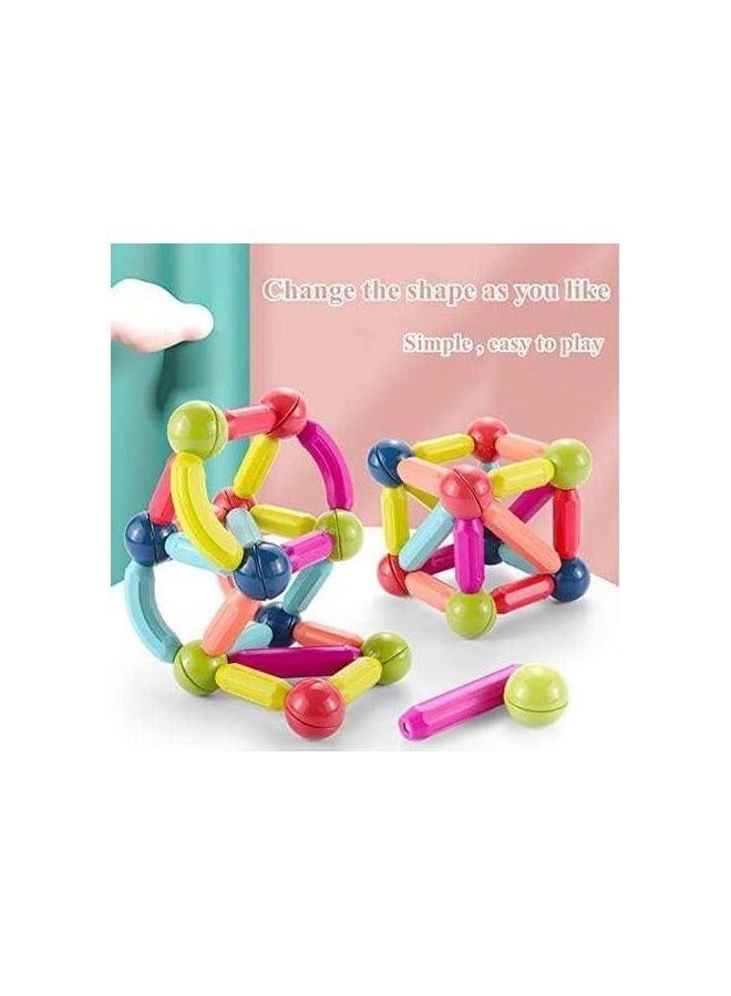 Magnetic Stick, Magnetic Balls And Rods Set Building Sticks Blocks Stacking Magnetic Toys Magnet Educational Toys  42 pcs  - Image 1
