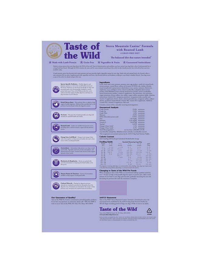 تيست أوف ذا وايلد طعام الكلاب من سييرا ماونتن - Image 2