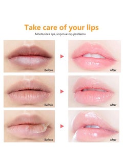Cappuvini Fruit Pearlescent Plumping Lip Oil - Lip Care Pearl And Shimmer Mini Lip Gloss - Lip Care Hydrating Lip Gloss Tinted Lip Balm - Long Lasting And Nourishing Lip Glow Oil - Non-sticky Fresh Texture (Strawberry)  - Image 5