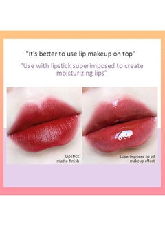 Cappuvini Fruit Pearlescent Plumping Lip Oil - Lip Care Pearl And Shimmer Mini Lip Gloss - Lip Care Hydrating Lip Gloss Tinted Lip Balm - Long Lasting And Nourishing Lip Glow Oil - Non-sticky Fresh Texture (Strawberry)  - Image 4