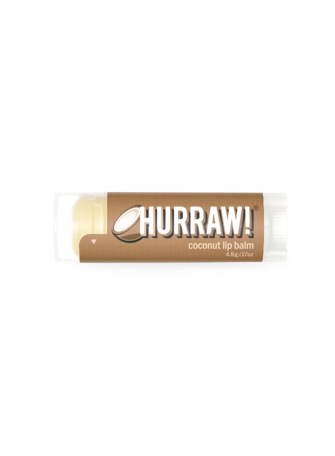Hurraw! Hurraw Coconut Lip Balm Organic Certified Vegan Cruelty and Gluten Free NonGMO 100 Natural Ingredients Bee Shea Soy and Palm Free Made in USA - Image 2