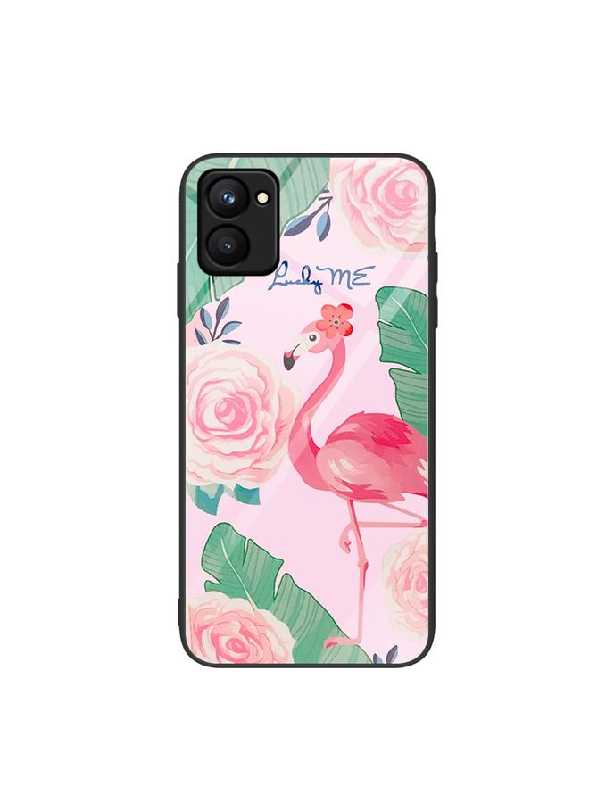 S-TOP Case For Realme C33 Colorful Painted Glass Phone Case - Image 1