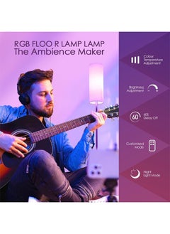 keke Modern WIFI and Bluetooth Floor Lamp with RGB LED Bulb  - Image 3