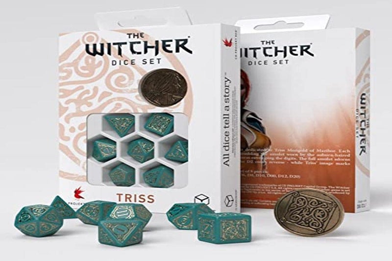 Q WORKSHOP Triss - The Beautiful Healer Poly Witcher Dice 7-Piece Set