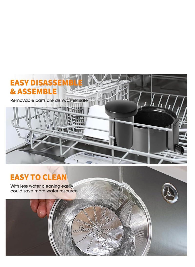 Rightsure Juice Extractor for Fruits and Vegetables Stainless Steel Juice Squeezer 500ml 70mm Electric Juicer Machine 2 Speed Mode Extractor Fruit & Veg  - Image 2