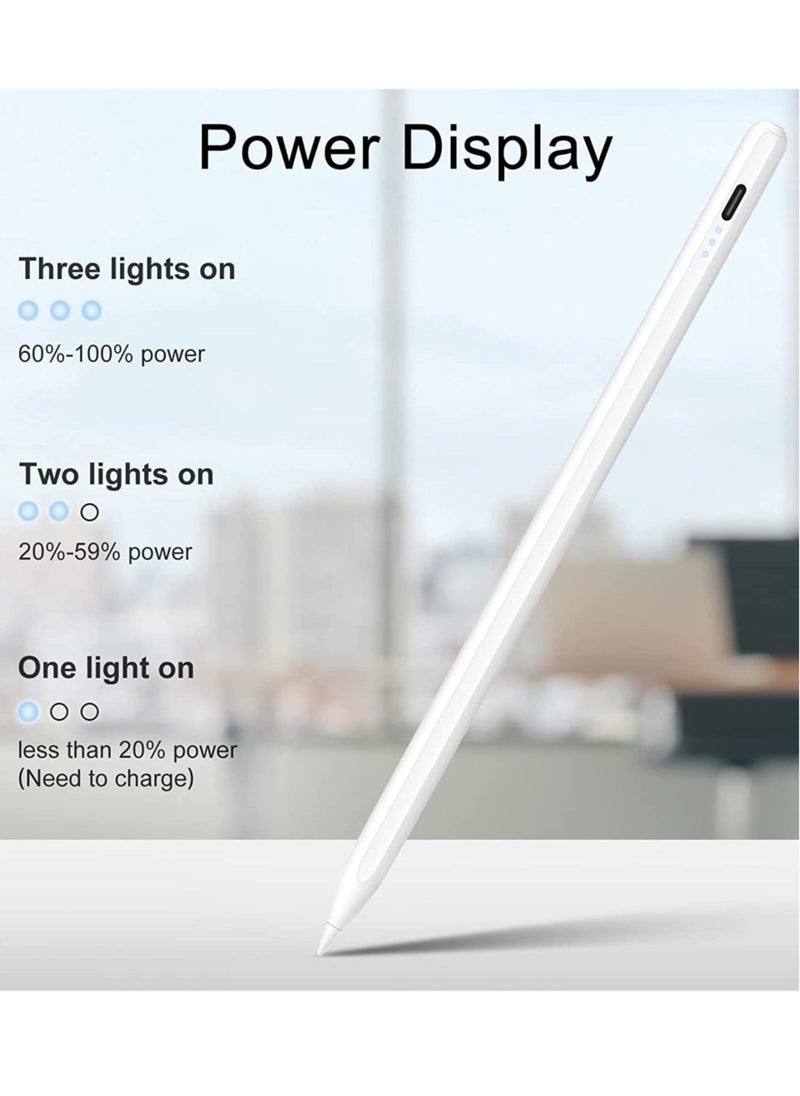 Stylus Pen for iPad - 13-Minute Fast Charging with Palm Rejection  Tilt Sensitivity, Compatible with 2018-2022 iPad Air 3/4/5, iPad Mini 5/6, iPad 6/7/8/9/10, iPad Pro 11/12.9 - Image 5