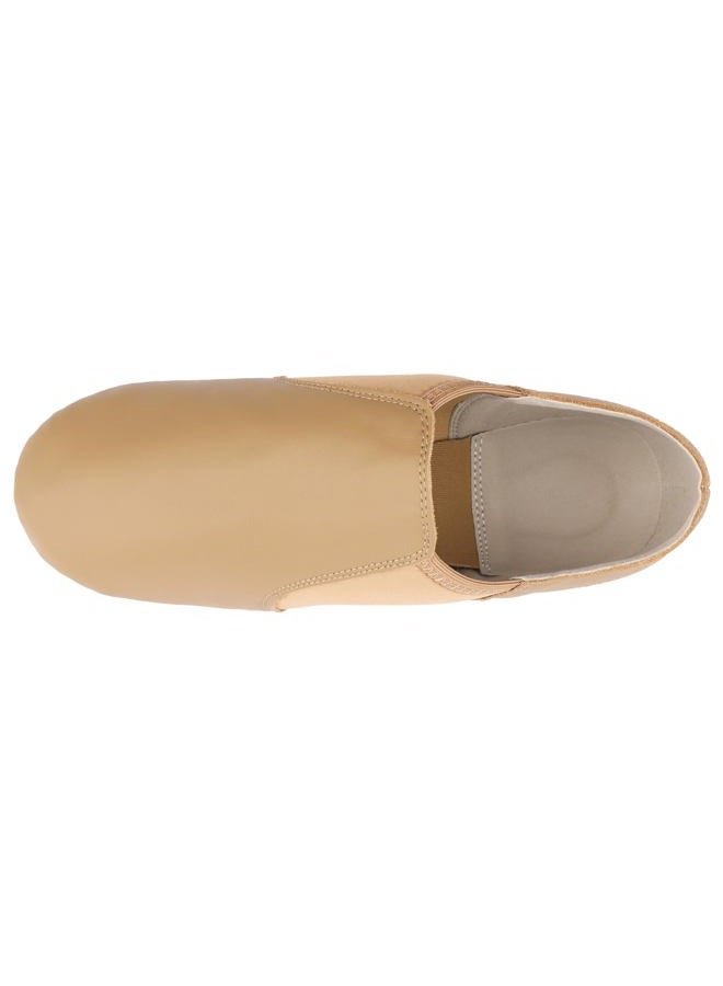 Linodes (Tent Leather Upper Jazz Shoe Slip-on for Women and Men's Dance Shoes, Brown, 11 Women/10.5 Men - Image 3