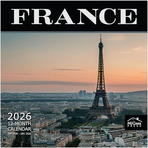 MICASA PRESS France 2026 Wall Calendar 12 Month | 12" x 24" Open | Thick & Sturdy Paper | Giftable | Europe Travel Calendar 2026 - Image 3