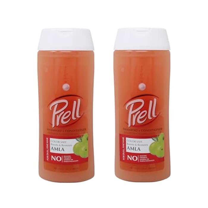 Prell AMLA Boosts & Restores Color Safe Shampoo & Conditioner for Dull, Fine Hair 13.5 fl.oz, 2 Pack - Image 5