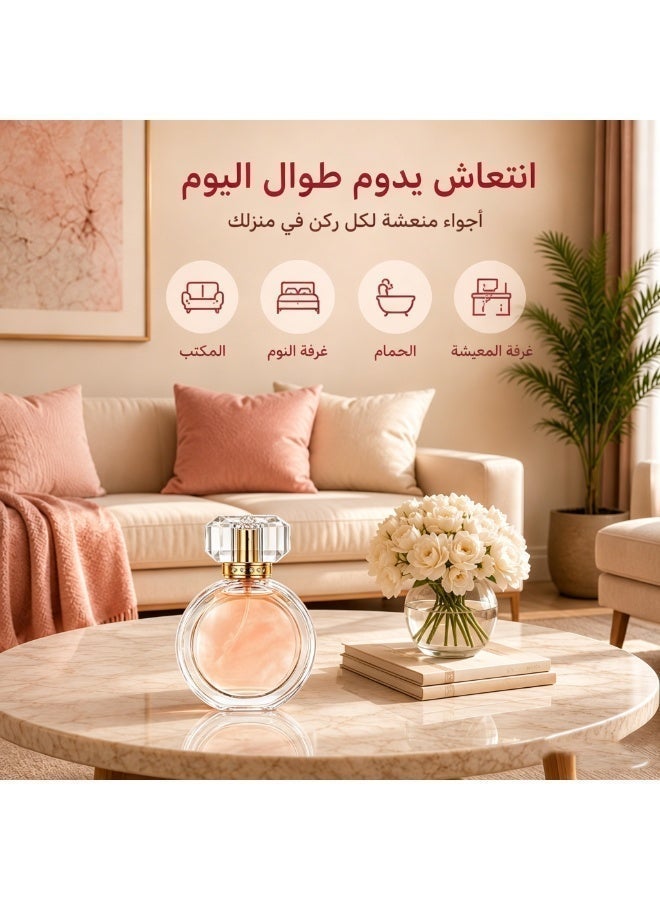 بخاخ معطر منزلي برائحة الزهور والفواكه، معطر غرف يدوم طويلاً، مناسب لغرفة النوم والحمام وغرفة المعيشة، هدية مثالية - Image 4