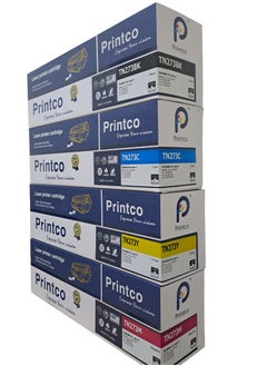Printco Toner Cartridge TN273 four colors suitable for use in Brother HL-LC3210CW, HL-LC3230CN, HL-LC3220CDW, HL-LC3270CDW.  - Image 2
