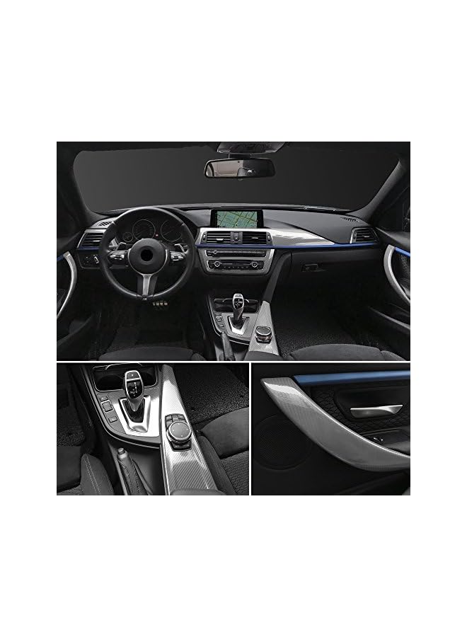 PROMASS 5D High Glossy Carbon Fiber Vinyl Wrap Film Auto Car Truck Interior DIY Decoration Sticker Car Styling Accessories (Black)  - Image 4