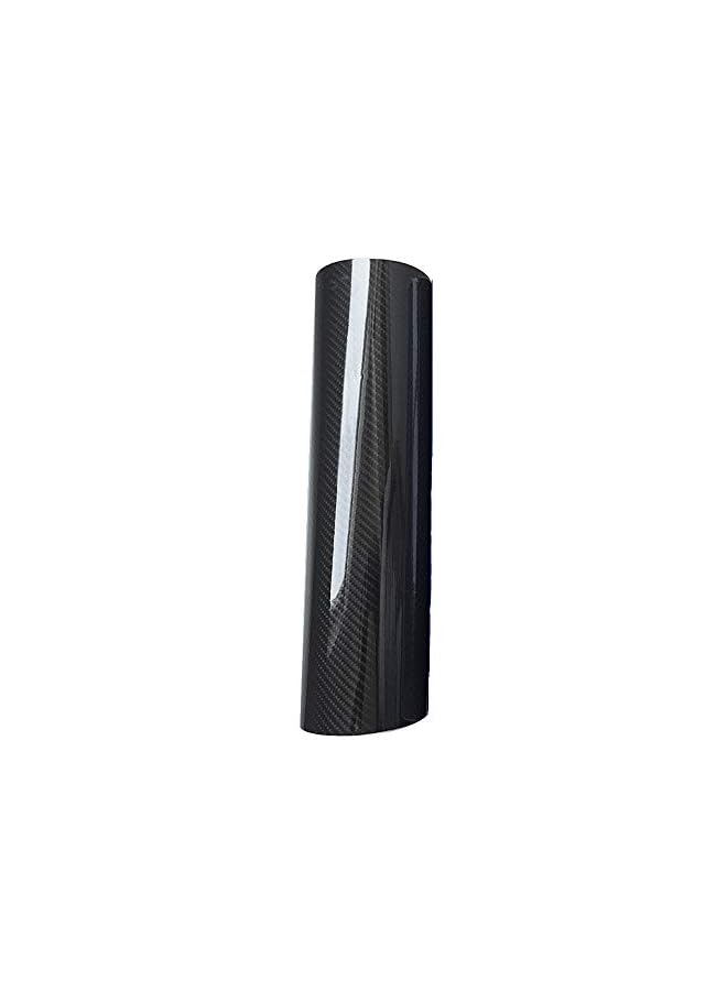 PROMASS 5D High Glossy Carbon Fiber Vinyl Wrap Film Auto Car Truck Interior DIY Decoration Sticker Car Styling Accessories (Black)  - Image 2