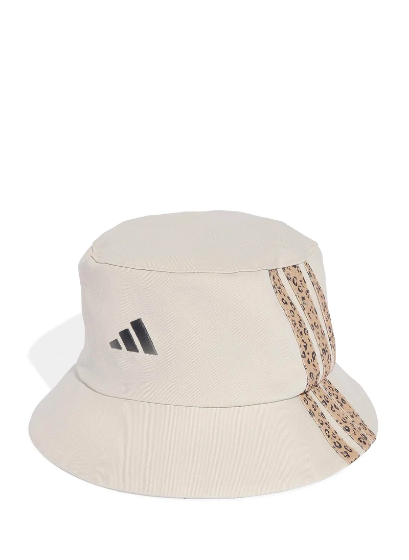 اديداس 3-Stripe Leopard Graphic Bucket Hat