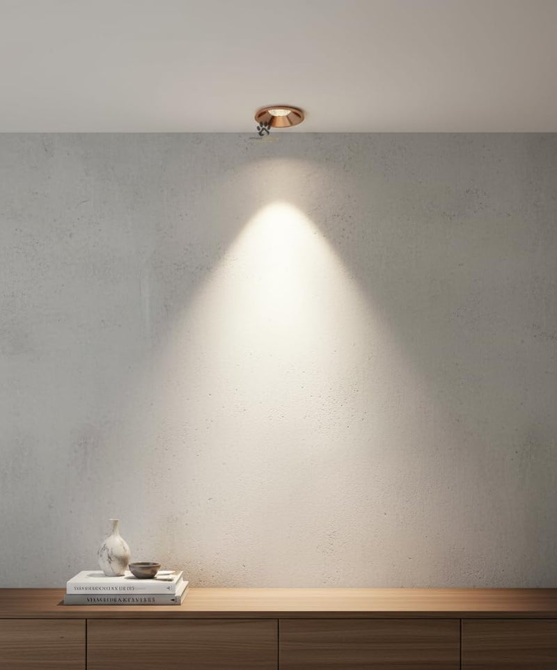 Mufasa 12 Watts Black Body Round LED COB Spotlight, Focuslight, Down False Ceiling Light, Pop Light (Warm White) (Pack of 1) - Image 2