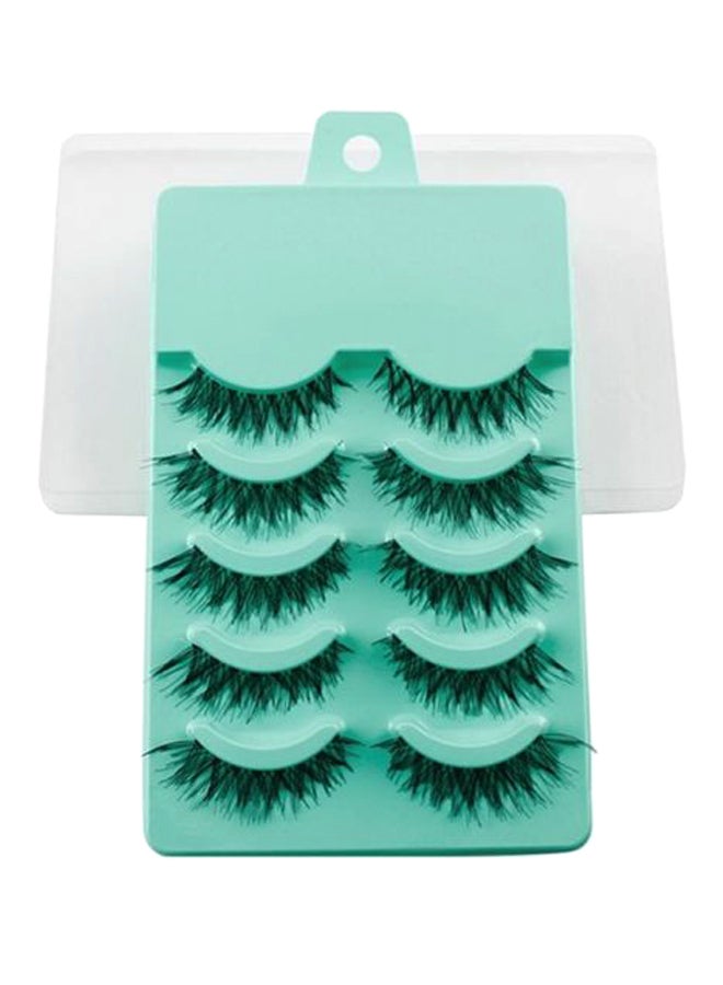 طقم فرش مكياج مكون من 11 قطعة مع رموش صناعية متعدد الألوان - Image 2