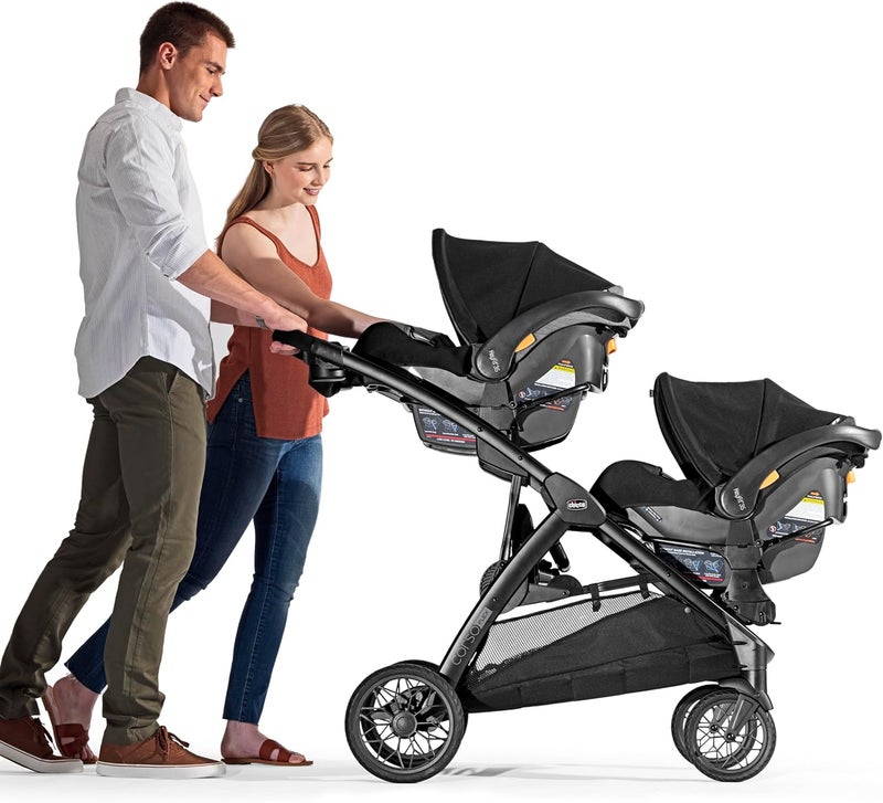 Chicco Corso Flex Infant Car Seat Adapter/Basket for Corso Flex Convertible Stroller - Compatible with Any Chicco Infant Car Seat - Black - Image 3