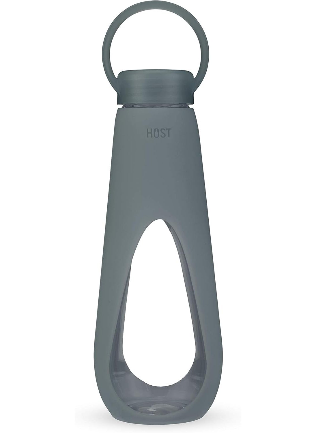 Host HOST Revive Glass Water Bottles, 16 oz, Grey (7256) 