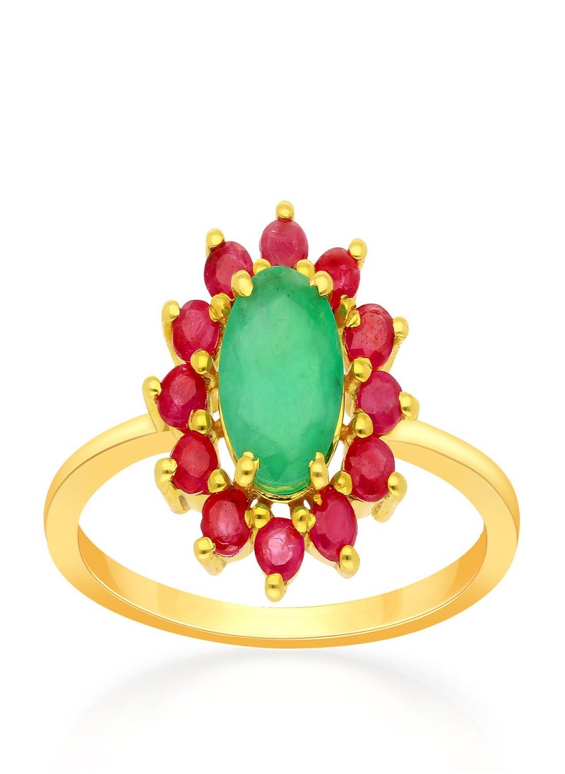 Malabar Gold and Diamonds 22 Carat 916 Purity Precia Gemstone Ring PNAFNC097RN1 for Women  - Image 1