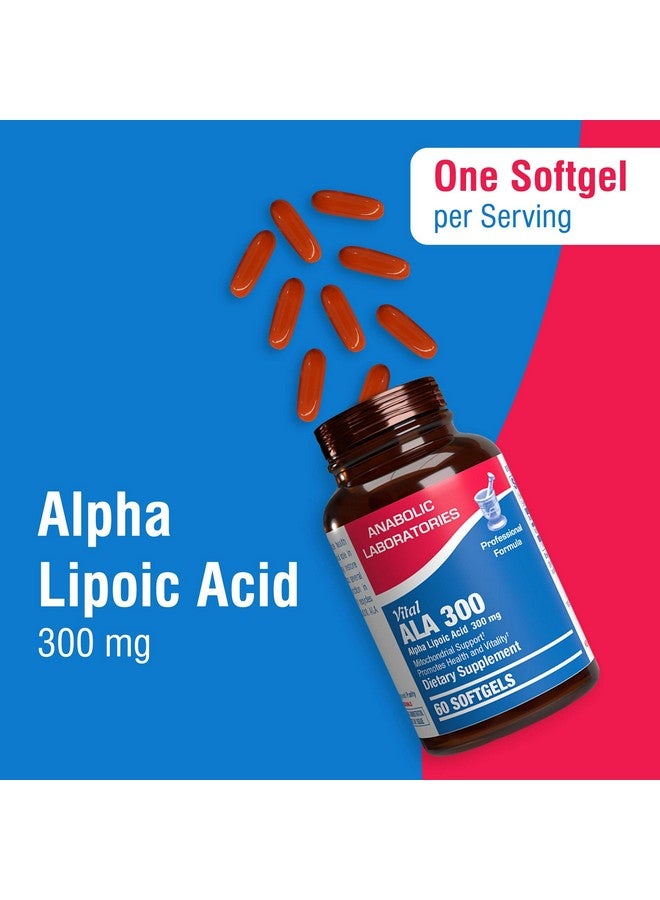 Anabolic Laboratories Alpha Lipoic Acid 300mg - 60 Softgel Supplements for Energy Production and Bone, Eye, and Nerve Health - Vital ALA 300 with Antioxidant Properties - Image 3