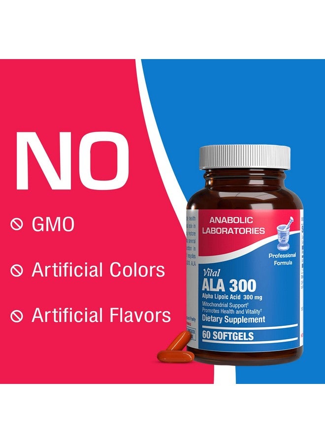 Anabolic Laboratories Alpha Lipoic Acid 300mg - 60 Softgel Supplements for Energy Production and Bone, Eye, and Nerve Health - Vital ALA 300 with Antioxidant Properties - Image 5