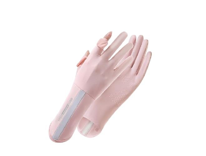 Zebroc 2 PCS Hand Gloves for UV Sun Protection, Breathable Sunscreen Driving Glove Cooling Arm Full Finger Ice Silk Non-Slip Touch Screen Anti Uv Gloves Mitt, Car Driving Long Glove Arm - Image 1