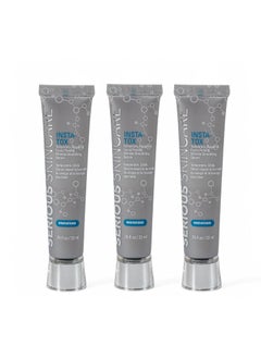 Serious Skincare Serious Skincare INSTA-TOX Instant Wrinkle Smoothing Skin Serum TRIO - Temporarily Tightens Face - Instantly Reduce Appearance of Lines, Wrinkles & Large Pores - For Women & Men - .75 Fl. Oz. (3Pack) 
