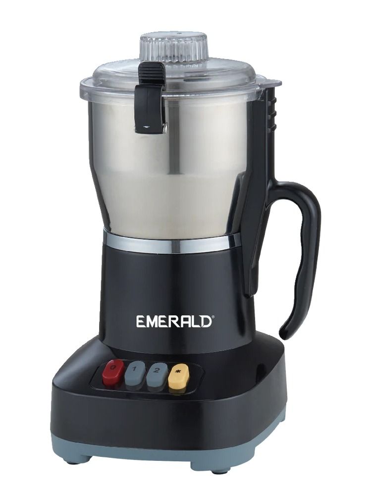 EMERALD 300 Grams, Stainless Steel Large Raw Coffee & Spices Grinder.700W, EK794CG (Black) - Image 1