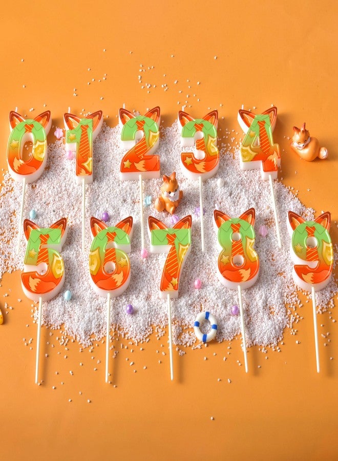 PHD CAKE 2.76 Inch Number 6 Fox Birthday Candles, Fox Number Candles, Cake Number Candles, Party Celebration - Image 5