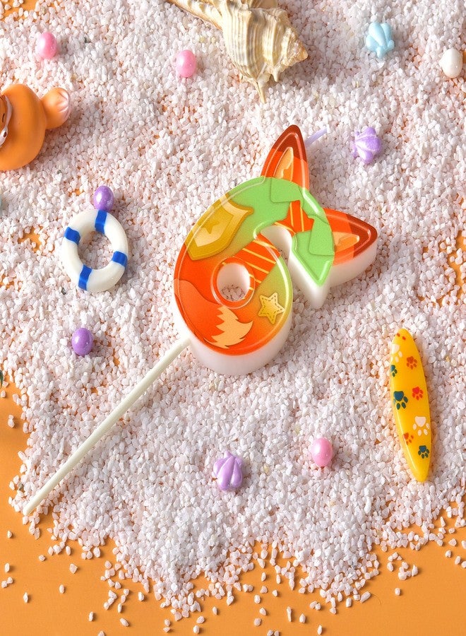 PHD CAKE 2.76 Inch Number 6 Fox Birthday Candles, Fox Number Candles, Cake Number Candles, Party Celebration - Image 3