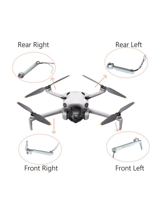 Xmipbs Mini 4 Pro Repair Parts Motor Arm Assembly Replacement for DJI Mavic Mini 4 Pro (Rear Left) - Image 5