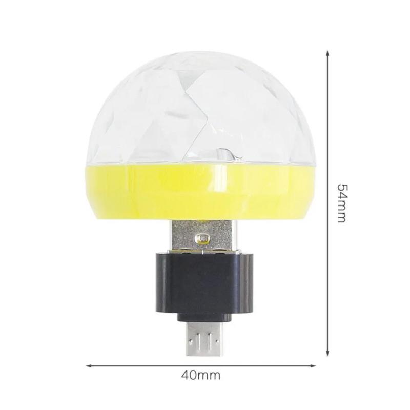 USB RGB LED Mini Disco Light, 4W, 5V DC, Sound-Activated Party Lamp for Club and KTV - Image 3