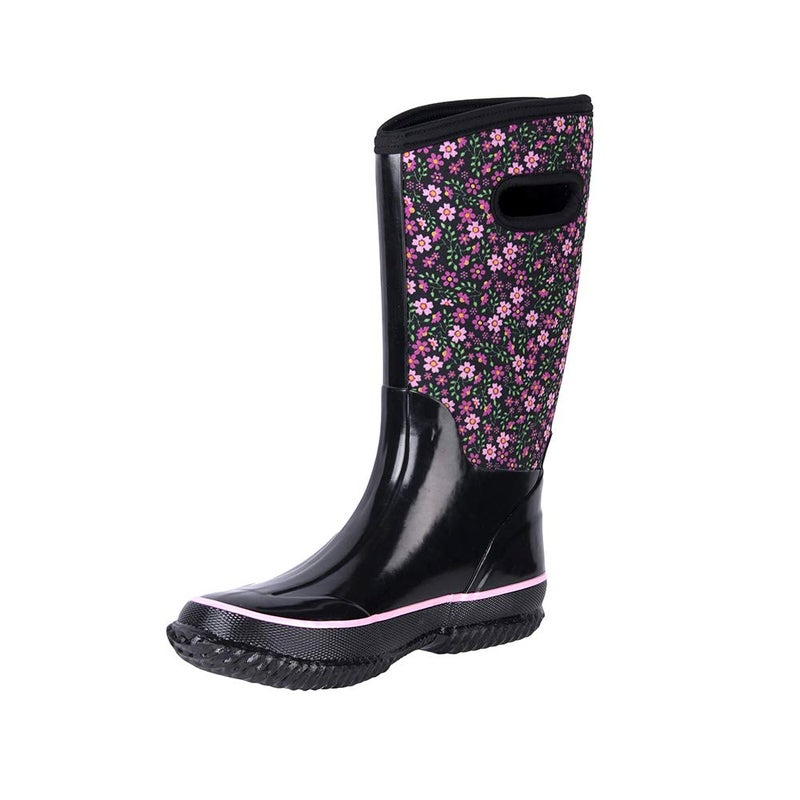 WTW Mid Calf Rain Boots for Women - Waterproof Insulated Neoprene Mud Boots Outdoor Hunting Garden Boots - Image 1