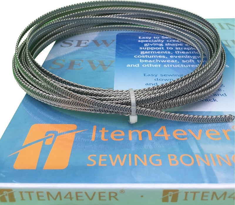 item4ever Spiral Metal Boning - 10 Yard 3/16" + 24 Tips - Image 2