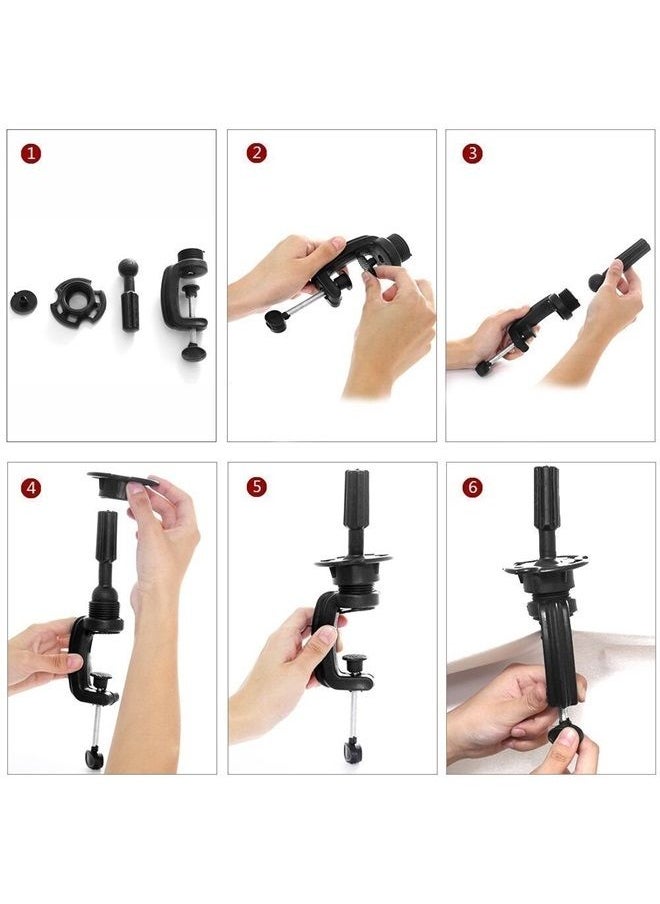 TopDirect - Mannequin Head with 100% Human Hair, TopDirect 18" Dark Brown Real Hair Cosmetology Mannequin Head Hair Styling Hairdressing Practice Training Doll Heads with Clamp Holder and Tools - Image 1