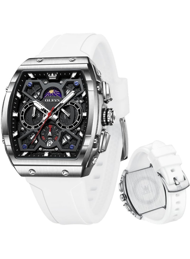 أوليفز ساعة OLEVS كرونوغراف مقاومة للماء ومتعددة الوظائف للرجال كوارتز 2942 - Image 1
